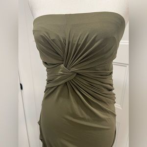 Mango Strapless dress